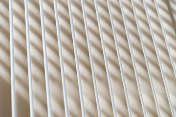 White curtain, Modern sun shades for home, Striped curtain for office space decoration.	