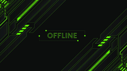 Abstract futuristic black and green gaming background with modern esport shapes © Mete-X