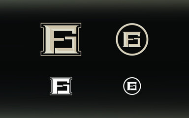 Initials FG logo with a bright color is suitable for E sports teams and others