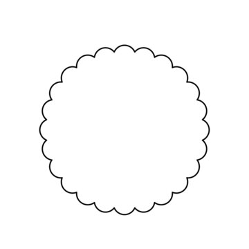 scallop shape clipart