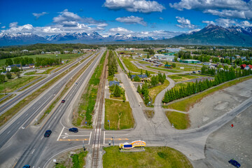 Aerial View of the Alaska State Fairground