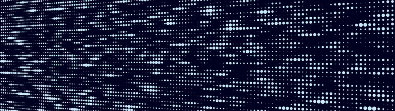 Gradient halftone horizontal illustrations. Digital image. Retro pattern with circles, dots, design element for wallpapers, backgrounds. vector illustration
