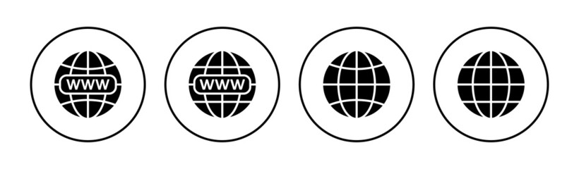 Web icon set. go to web icon. web click icon