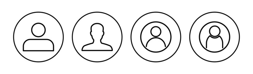 People icon set. person icon vector. User Icon vector