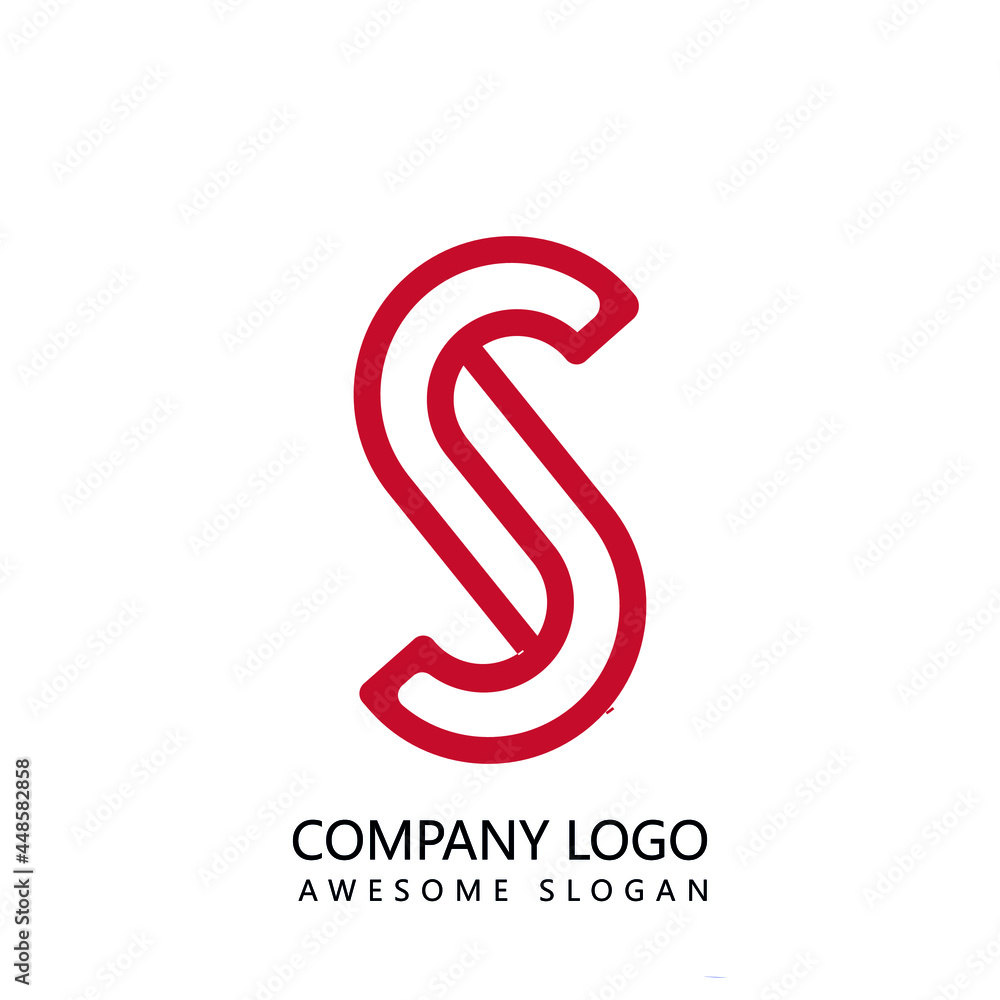 Wall mural abstract company logo design