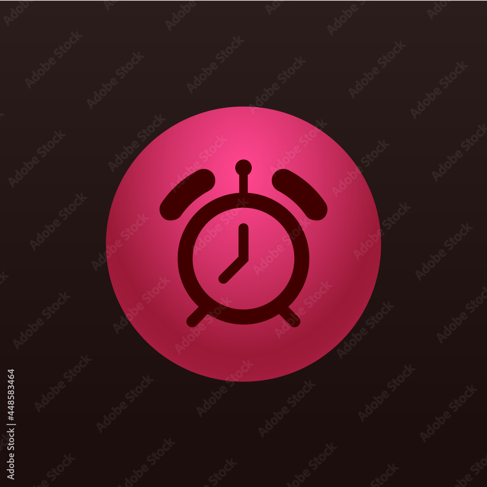 Wall mural alarm - sticker