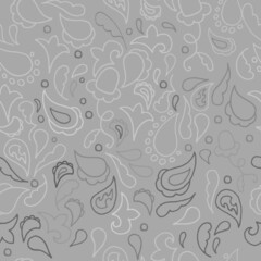 Fototapeta na wymiar endless pattern on a grey background
