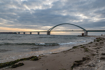 Fehmarnsundbrücke zur Insel Fehmarn an der Ostsee