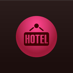 Hotel Sign - Sticker