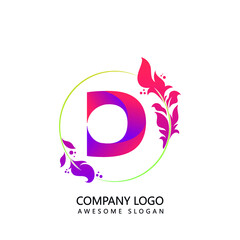 abstract flower logo