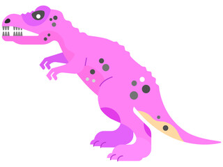Cute Dino pink, standing and smile, comic cartoon Dino. Cute Dino pink, standing and smile, comic cartoon Dino. pink dinosaur, cute for kids, dinosaur vector, dinosaur on white background