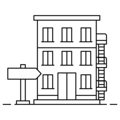 Commercial Property Available for Rent Vector Icon Design, urban and suburban house Symbol, Real Estate and Property Sign, Apartment and Mortgage Stock illustration, Vacant condo Concept