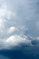 A beautiful dramatic sky with heavy thunder clouds.