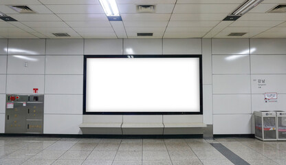 Subway Scenery and Advertising Mockup