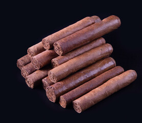 Cigar with black background, Cuban