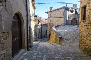 street of sos del rey catolico medieval town, Spain