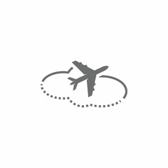 Airplane icon vector illustration design Logo Template