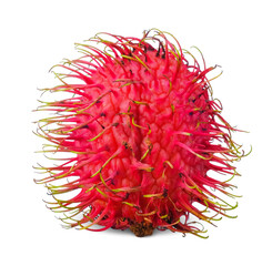 Naklejka premium rambutan fruit isolated on white background