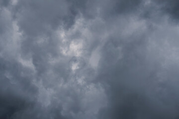 storm clouds over the planet