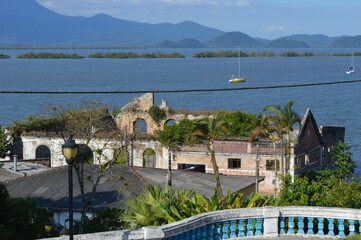view of the sea and mountains