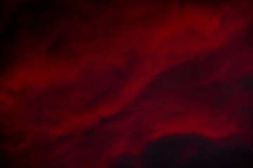 Red clouds or smoke background