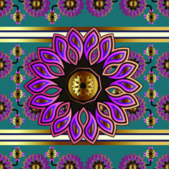 India pattern illustration