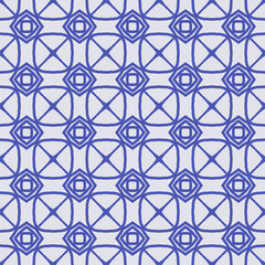 Abstract seamless pattern with various shapes. Geometric pattern for fabric. Textile background.