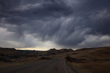 Theodore Roosevelt National Park in North Dakota landscape
