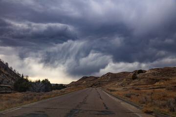 Theodore Roosevelt National Park in North Dakota landscape