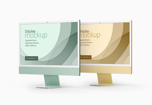 Display Mockup for Creative Design and Branding Projects