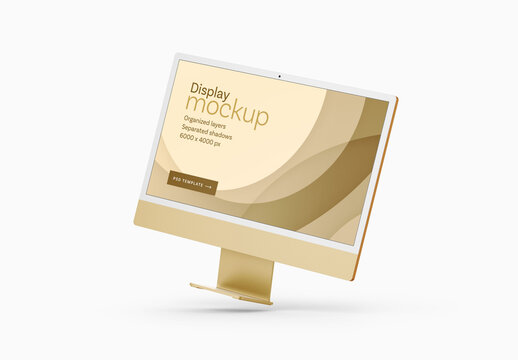 Display Mockup for Creative Design and Branding Projects