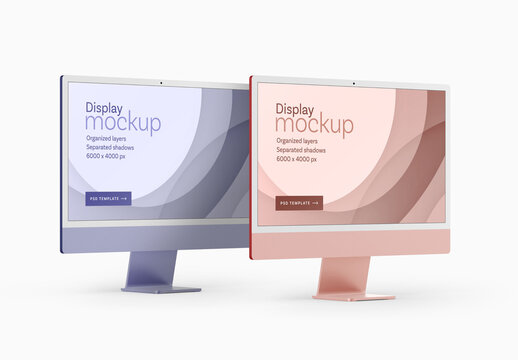 Display Mockup for Creative Design and Branding Projects