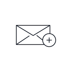 Mail thin line icon stock illustration. Simple Set of Email Line Icons. Message