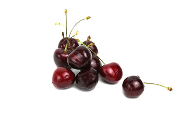 cherry on a white background, isolated,