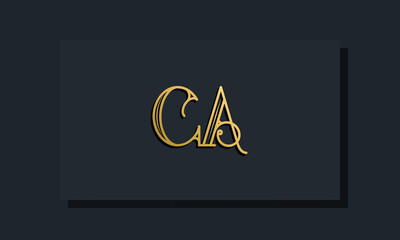 Minimal Inline style Initial CA logo.