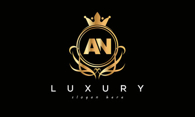 AN royal premium luxury logo with crown