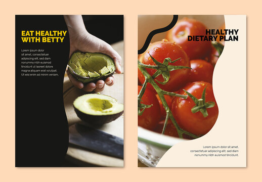 Healthy Vegan Poster Layout
