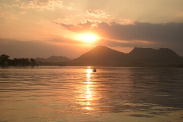 Sunset at Fateh Sagar