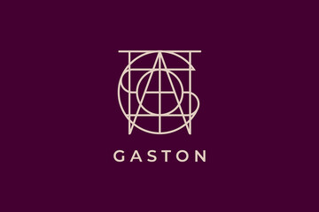 logo name Gas ton, usable logo design for private logo, business name card web icon, social media icon