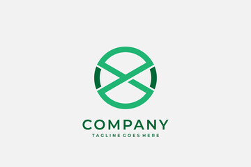 Creative Modern monogram Letter X in infinity shape logo design element . usable company and identity. industrial. technology . web icon design