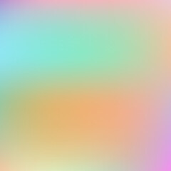 Rainbow unicorn holographic background. Vector