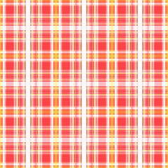 Checkered seamless background. Abstract geometric pattern of stripes of pink, yellow and white. Great for decorating fabrics, textiles, gift wrapping, printed matter, interiors, advertising.