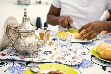 Still life with teapot and cup