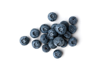 Blueberry isolated on white background.