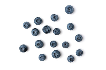 Blueberry isolated on white background.