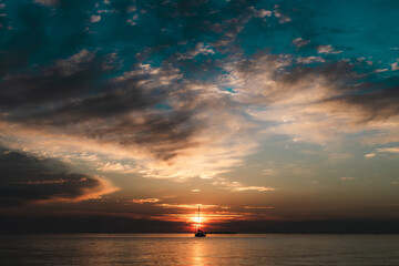 Sunset Boat 