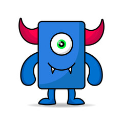 Cute vector monster design. Design for print, decoration, t-shirt, illustration, or sticker