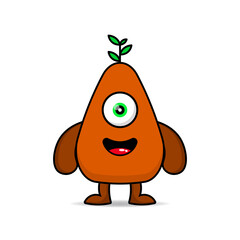 Obraz premium Cute vector monster design. Design for print, decoration, t-shirt, illustration, or sticker