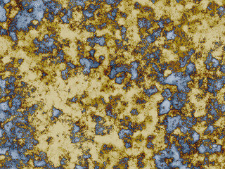 Abstract gold and quartz minerals.