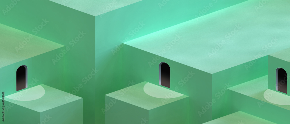 Poster abstract background. gateway to success and unconventional alternatives to the concept of business e